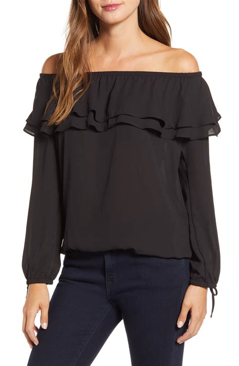 women michael kors shirt|Michael Kors off shoulder top.